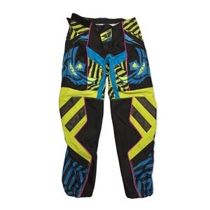 FLY Racing F-16 Limited Edition Pants Size 28 Black/Lime/Blue
